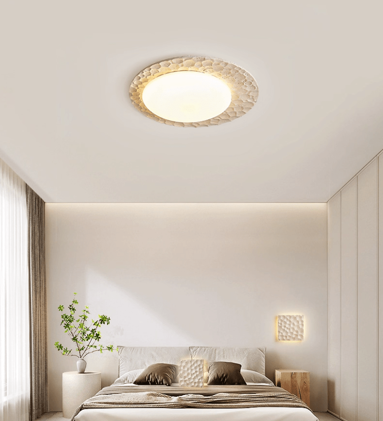 Deckenleuchte Travertine Organic Disc