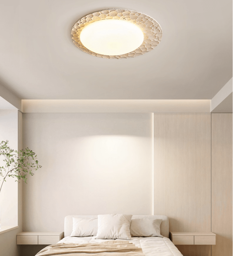 Deckenleuchte Travertine Organic Disc