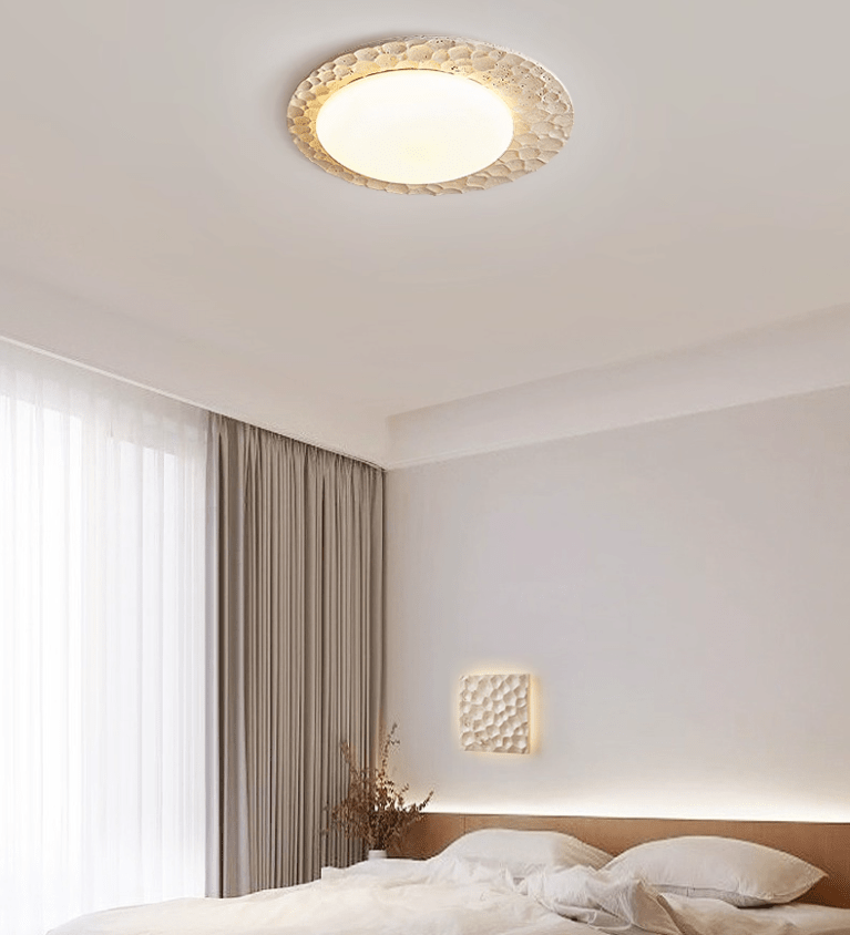 Deckenleuchte Travertine Organic Disc