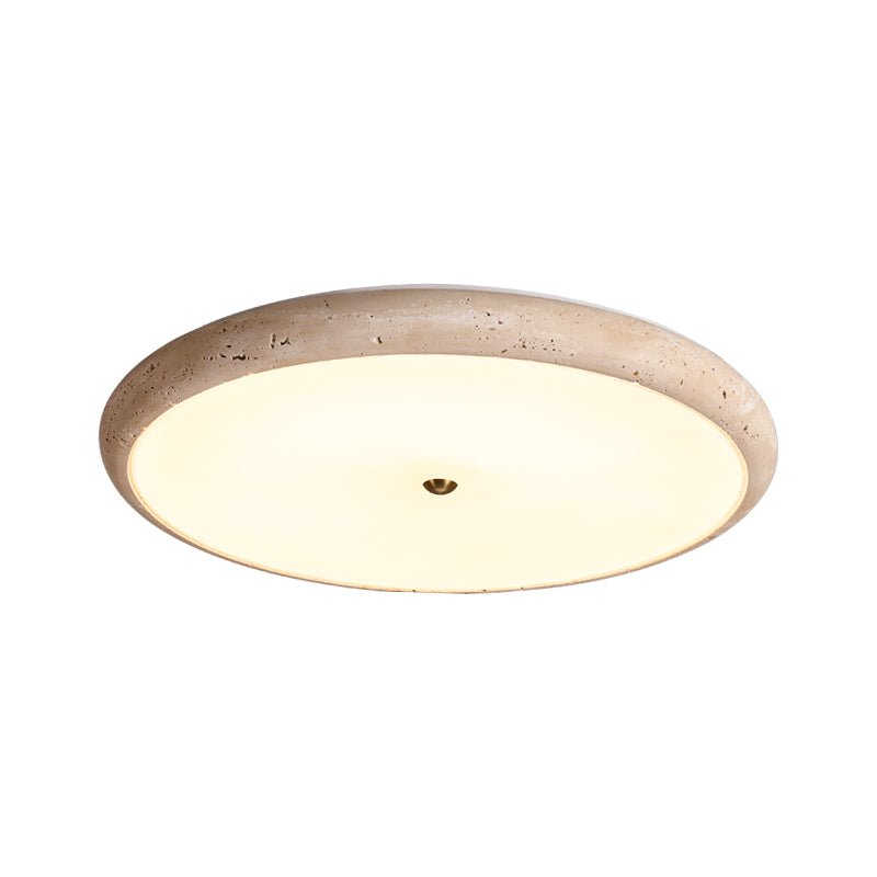 Taveria Travertine Halo flache Deckenleuchte