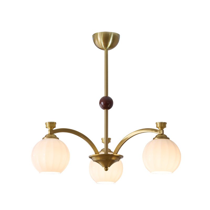 Usilia Elegance Vintage Glas-Holz Kronleuchter
