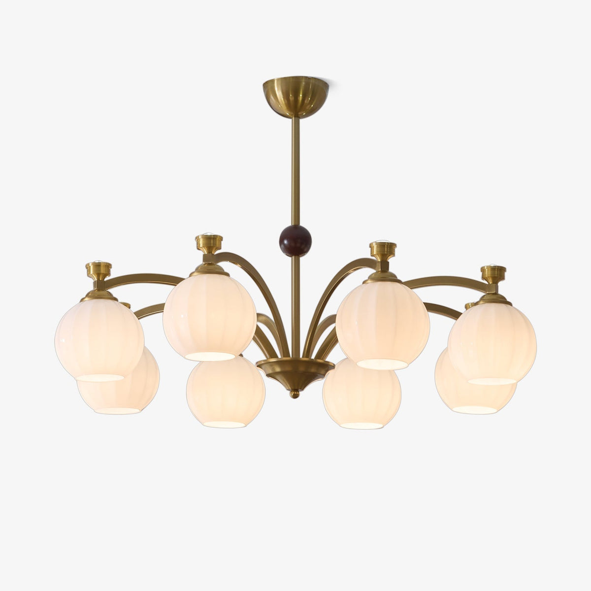 Usilia Elegance Vintage Glas-Holz Kronleuchter