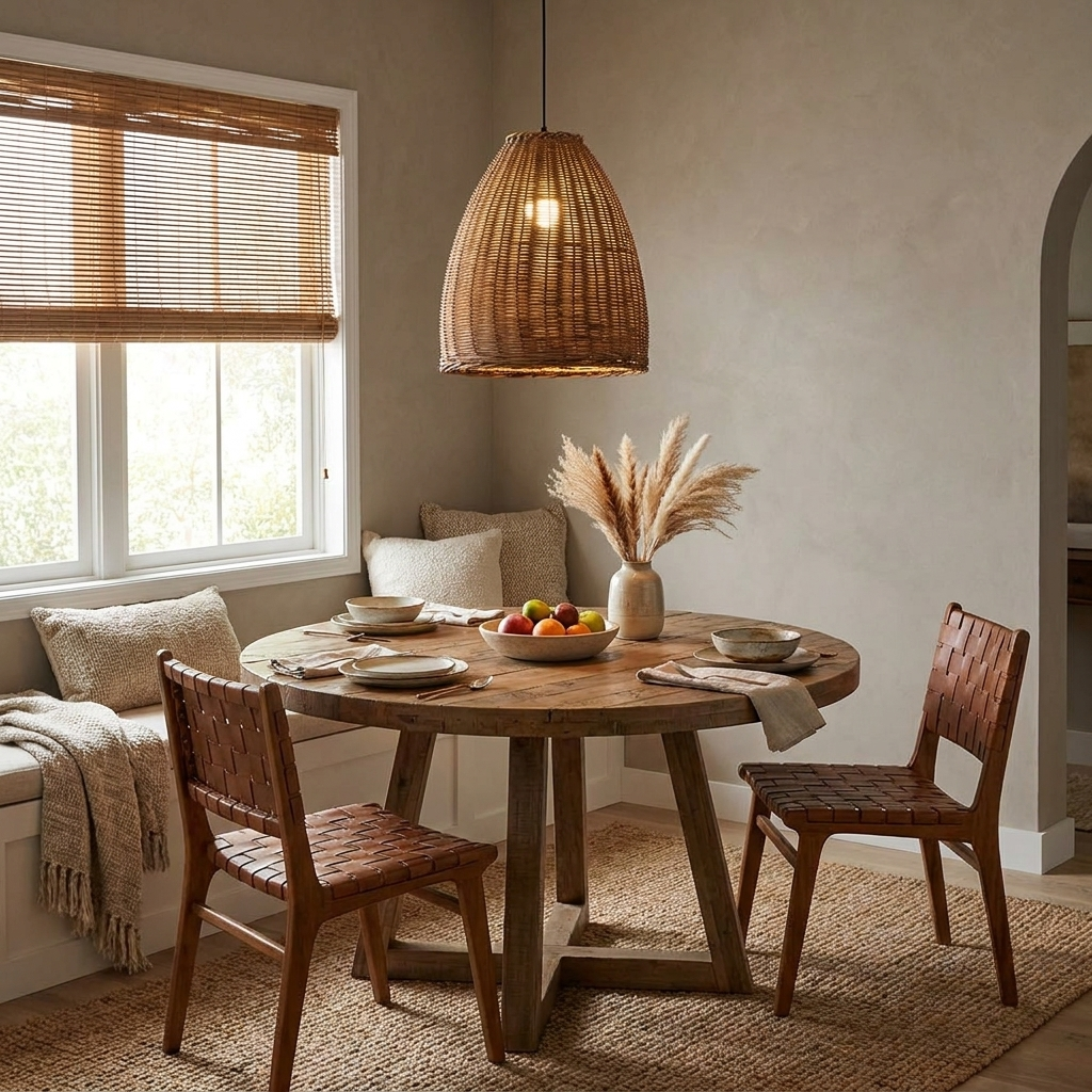Jarrowcombe Pendelleuchte aus geflochtenem Rattan