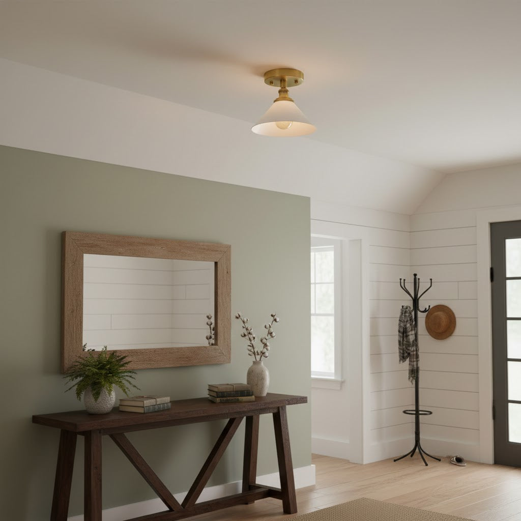 Aureleon Messing minimalistisch Design Deckenleuchte