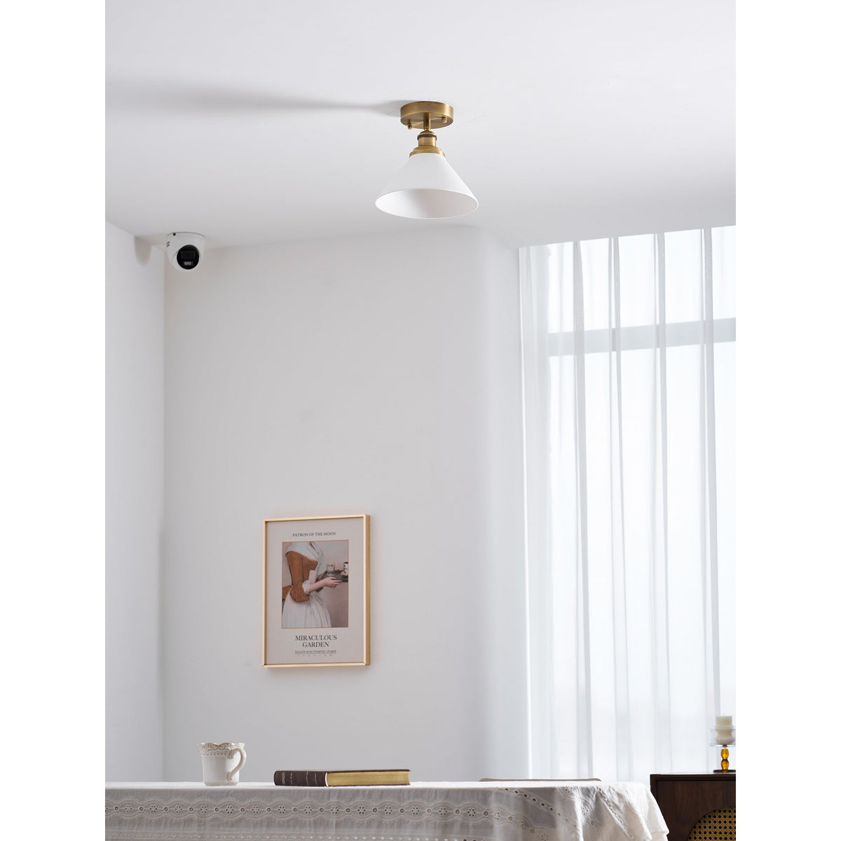 Aureleon Messing minimalistisch Design Deckenleuchte