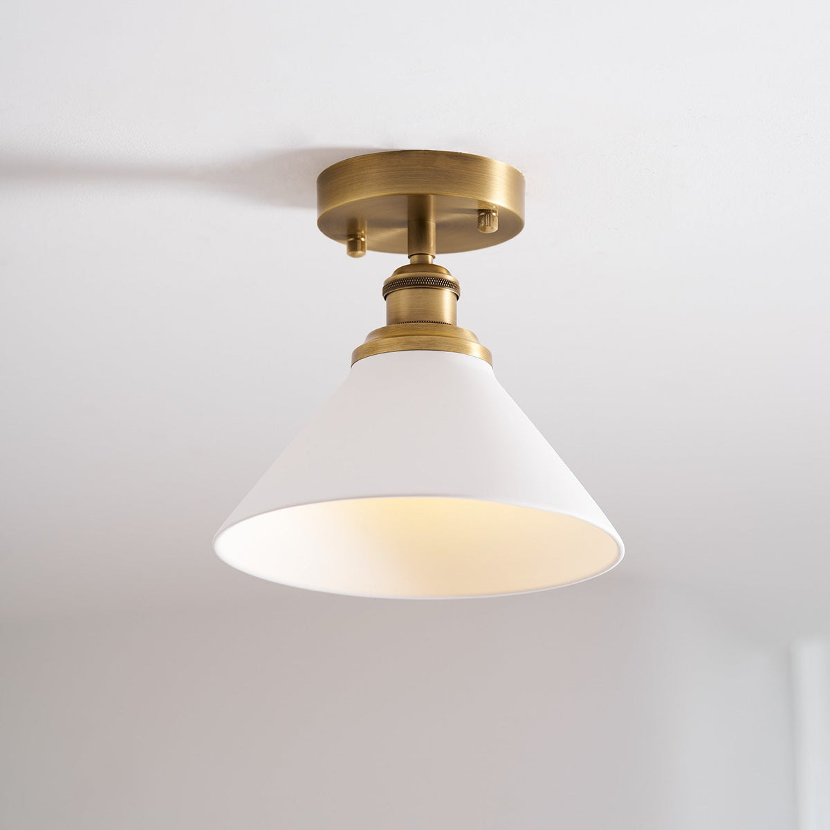 Aureleon Messing minimalistisch Design Deckenleuchte