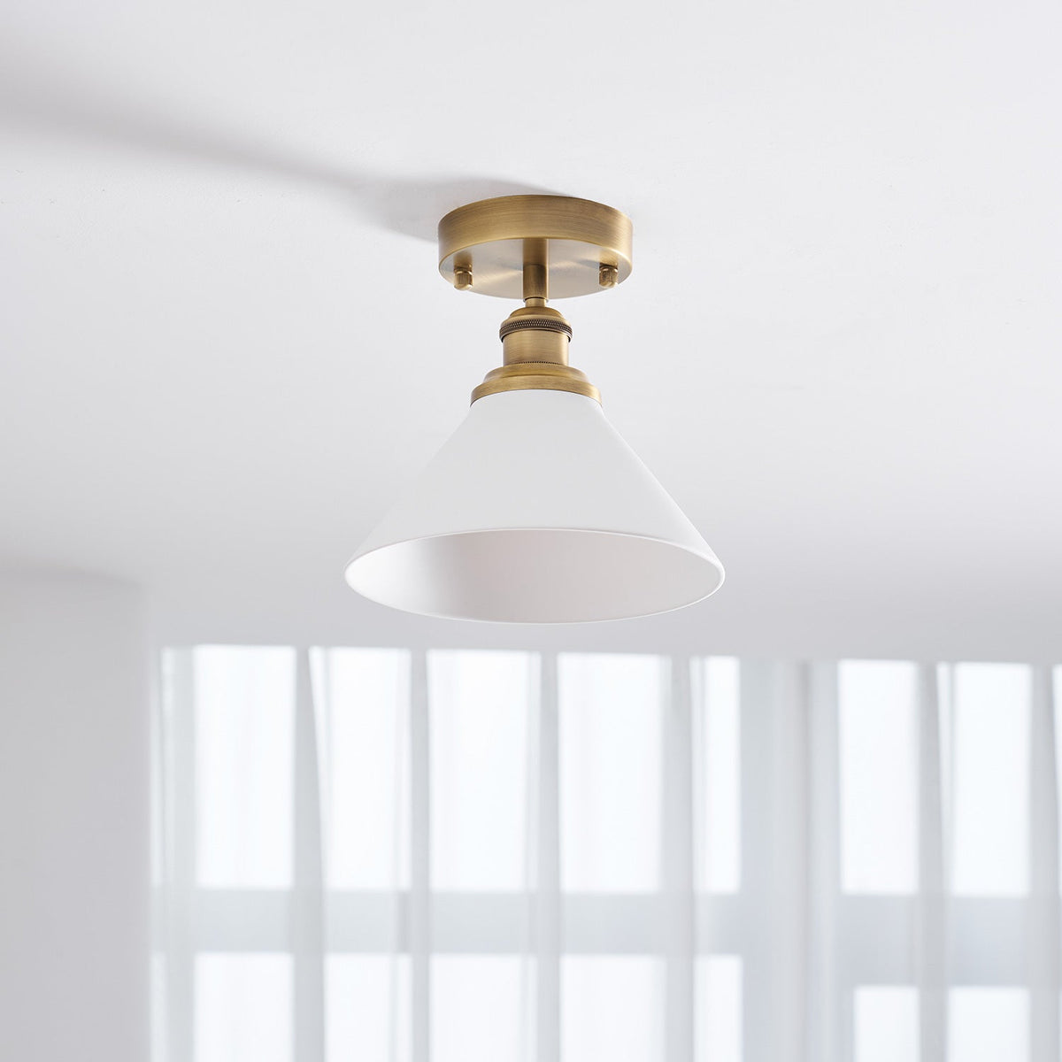 Aureleon Messing minimalistisch Design Deckenleuchte