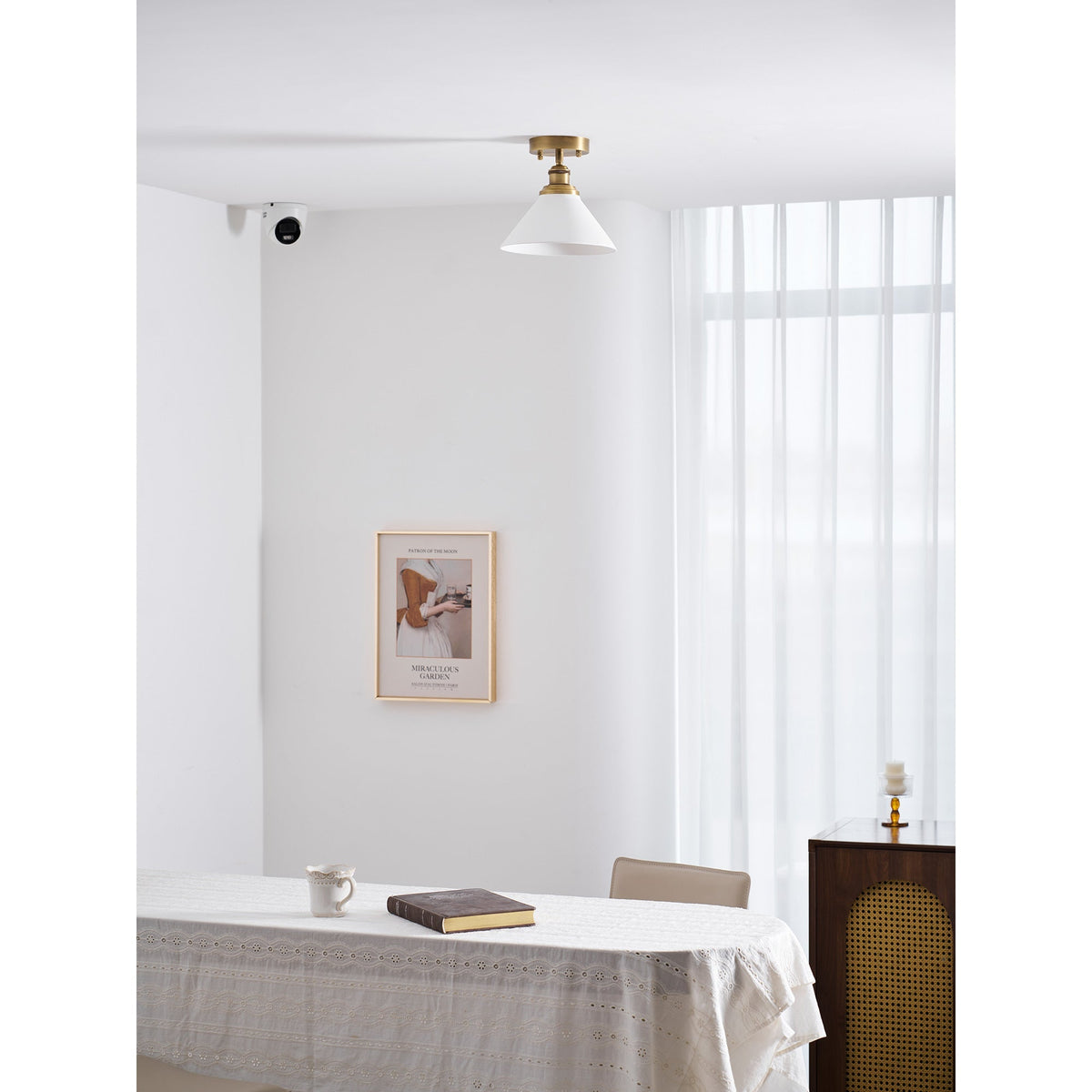 Aureleon Messing minimalistisch Design Deckenleuchte