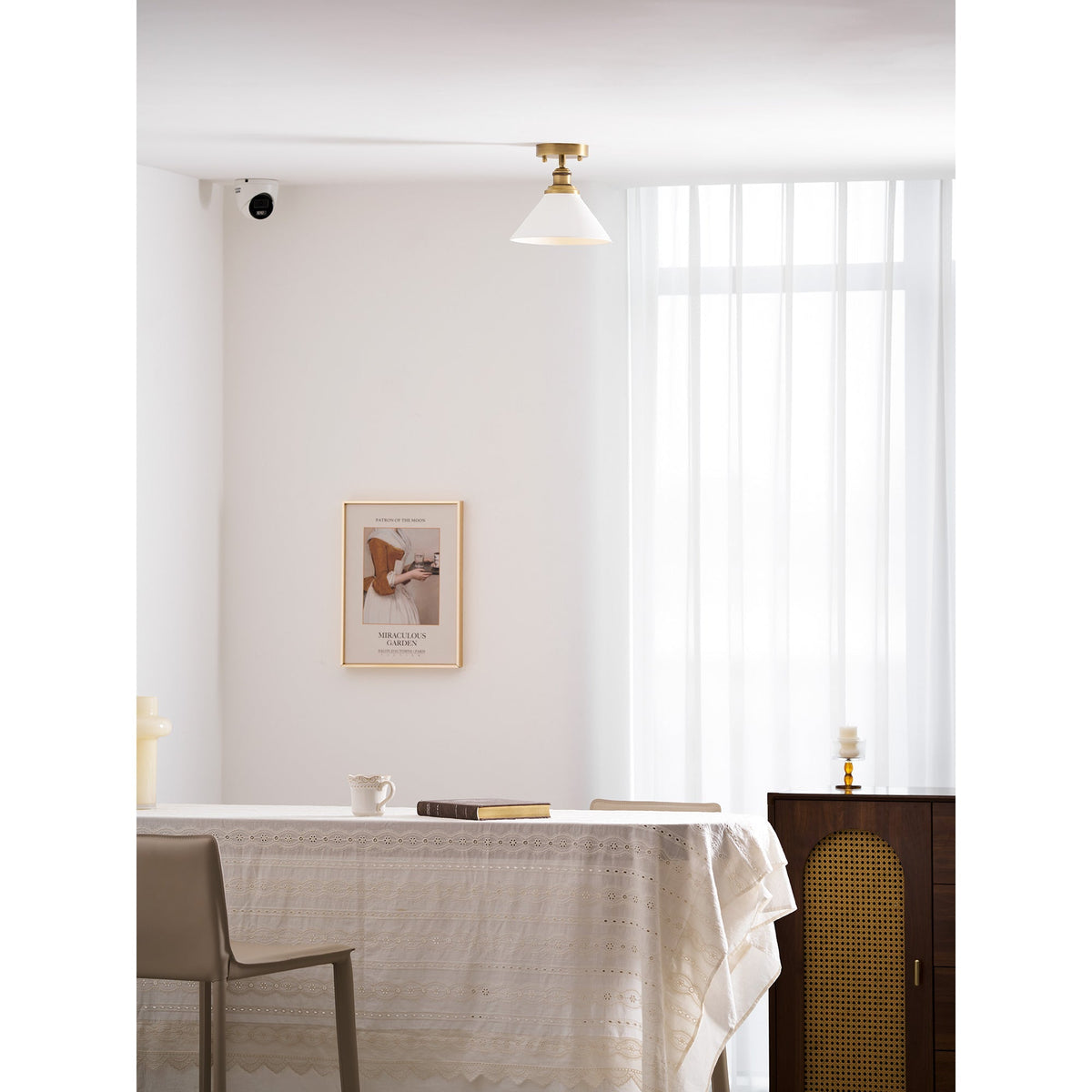 Aureleon Messing minimalistisch Design Deckenleuchte