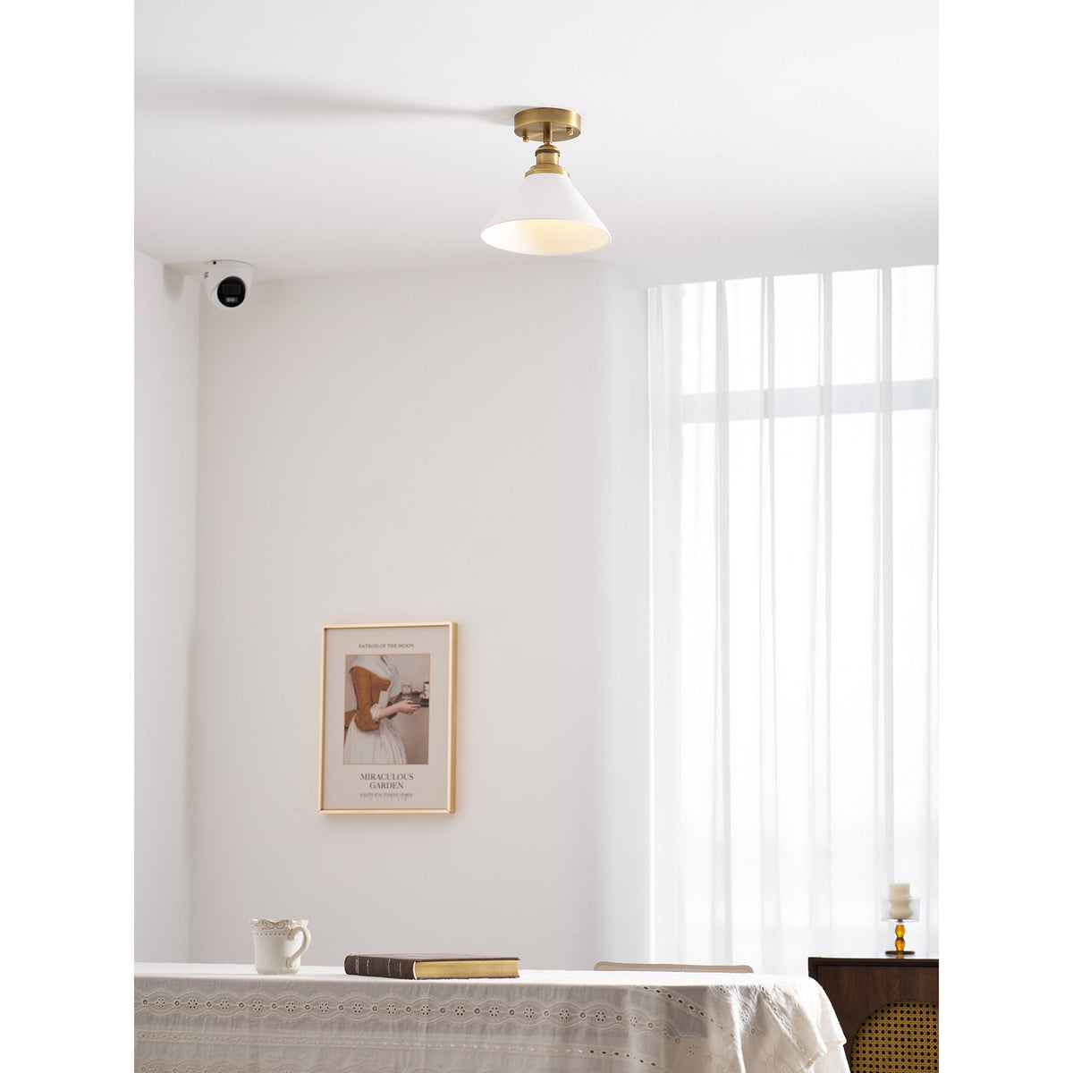 Aureleon Messing minimalistisch Design Deckenleuchte