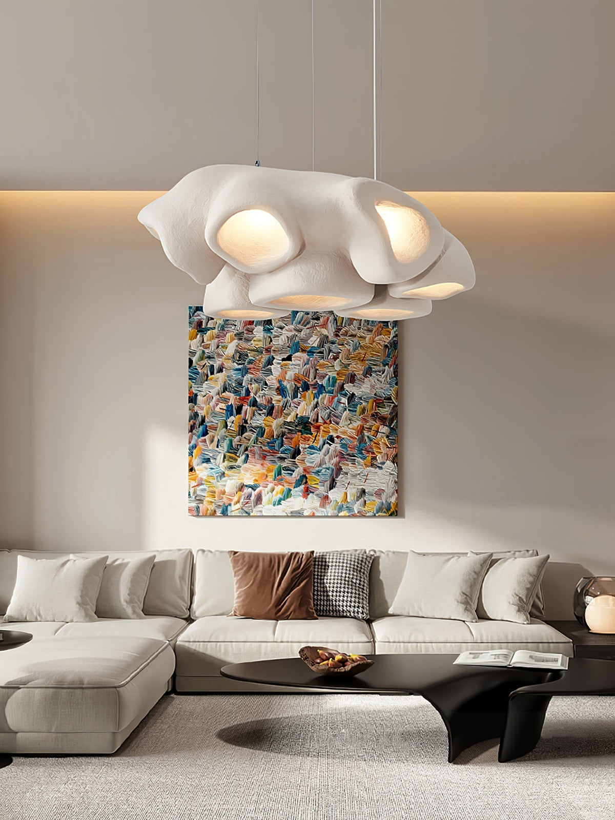 Cloud zeitgenössische Polystyrol-Pendelleuchte