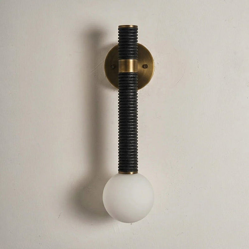Cordelia Wandleuchte Antique Brass & Braun
