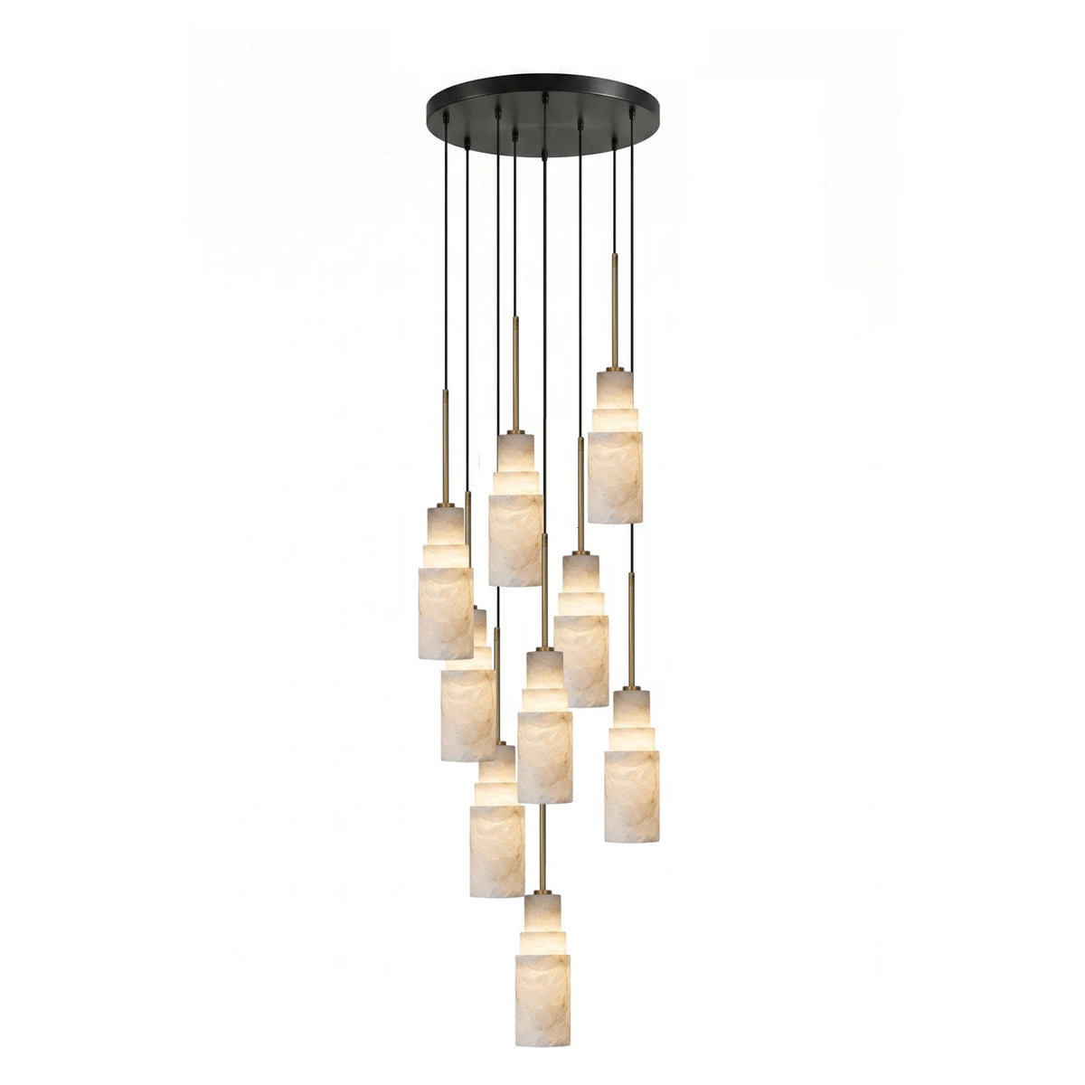 Eirelira Alabaster Kronleuchter Cluster