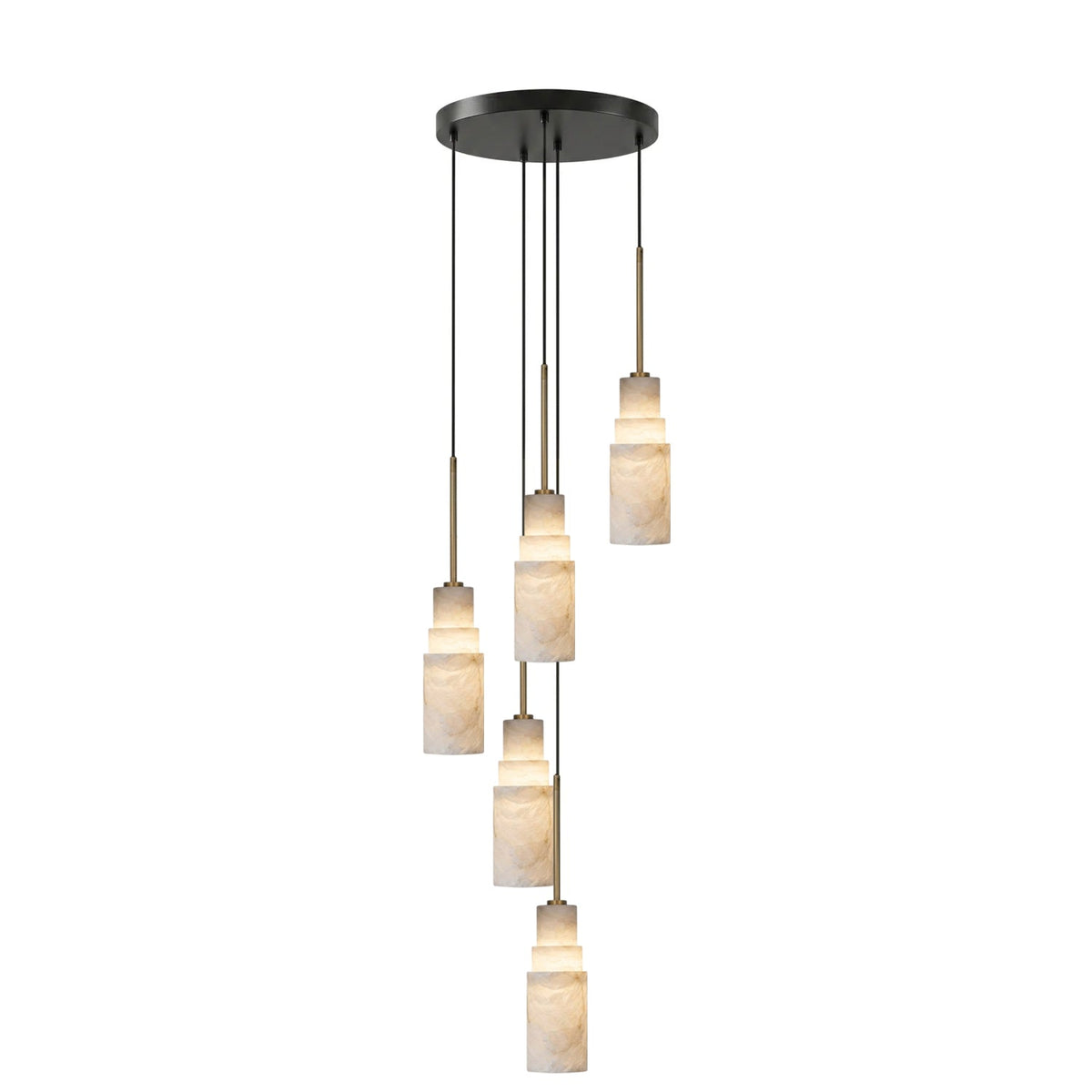 Eirelira Alabaster Kronleuchter Cluster