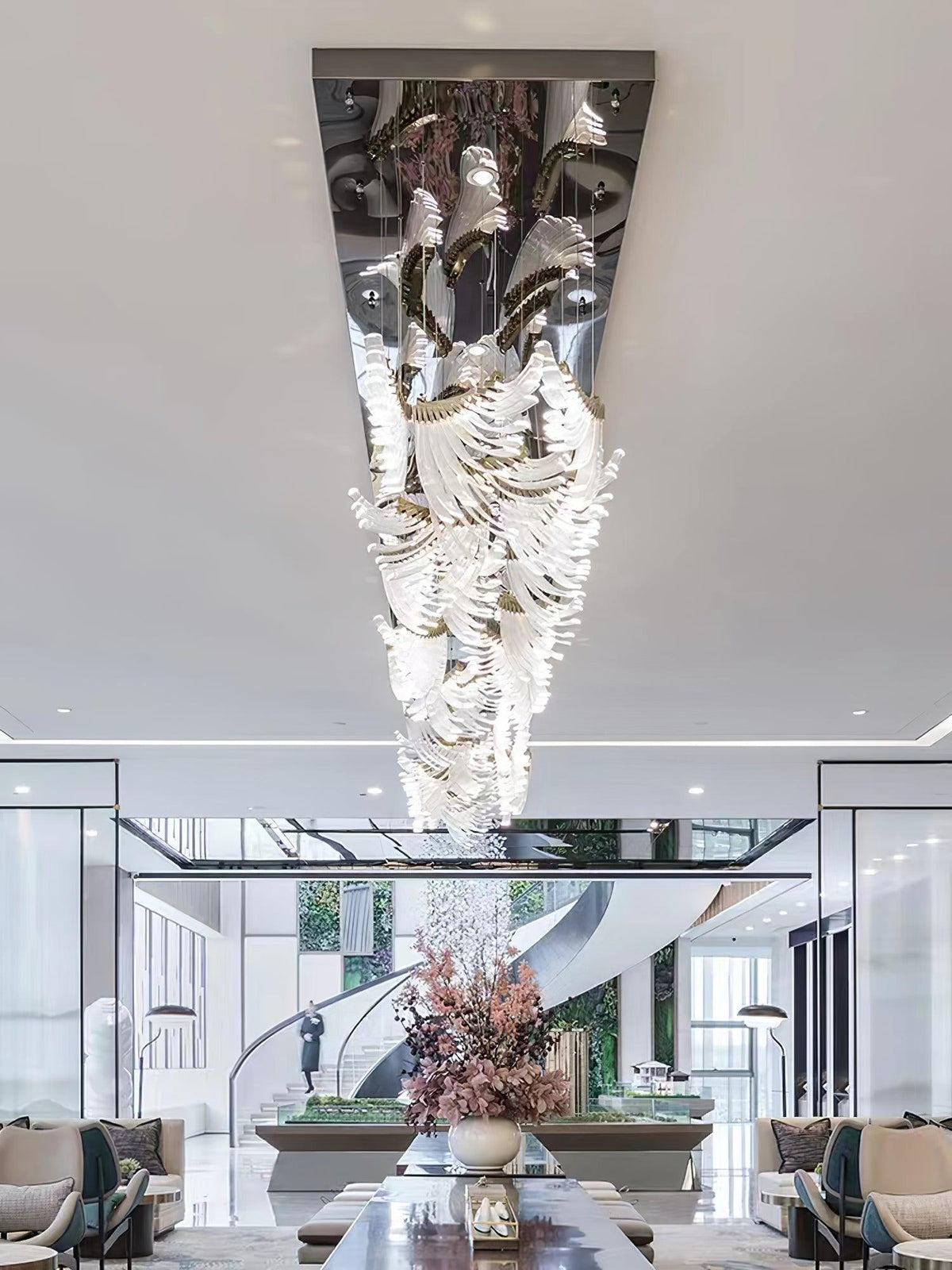 Tiered Kronleuchter Postmodern Luxus Palmette