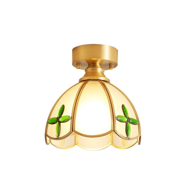 Revely Deckenleuchte Vintage Floral Stainedglass