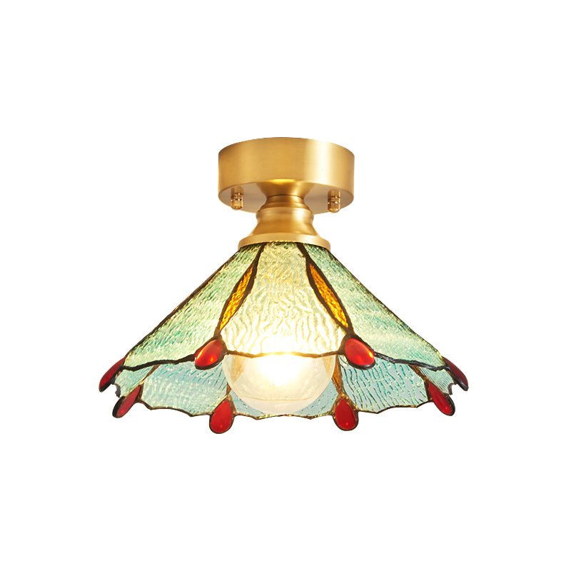 Revely Deckenleuchte Vintage Floral Stainedglass