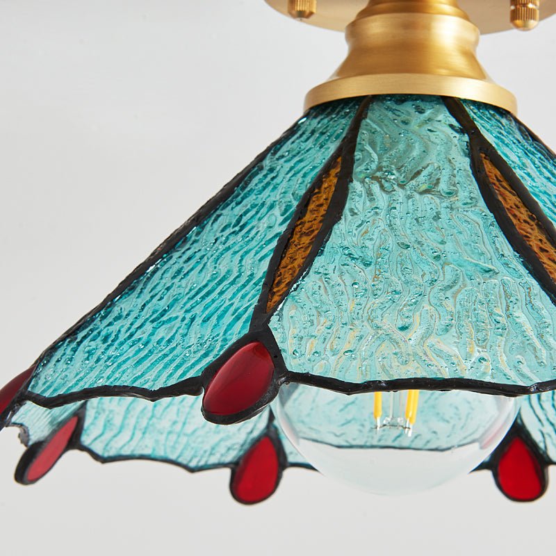 Revely Deckenleuchte Vintage Floral Stainedglass