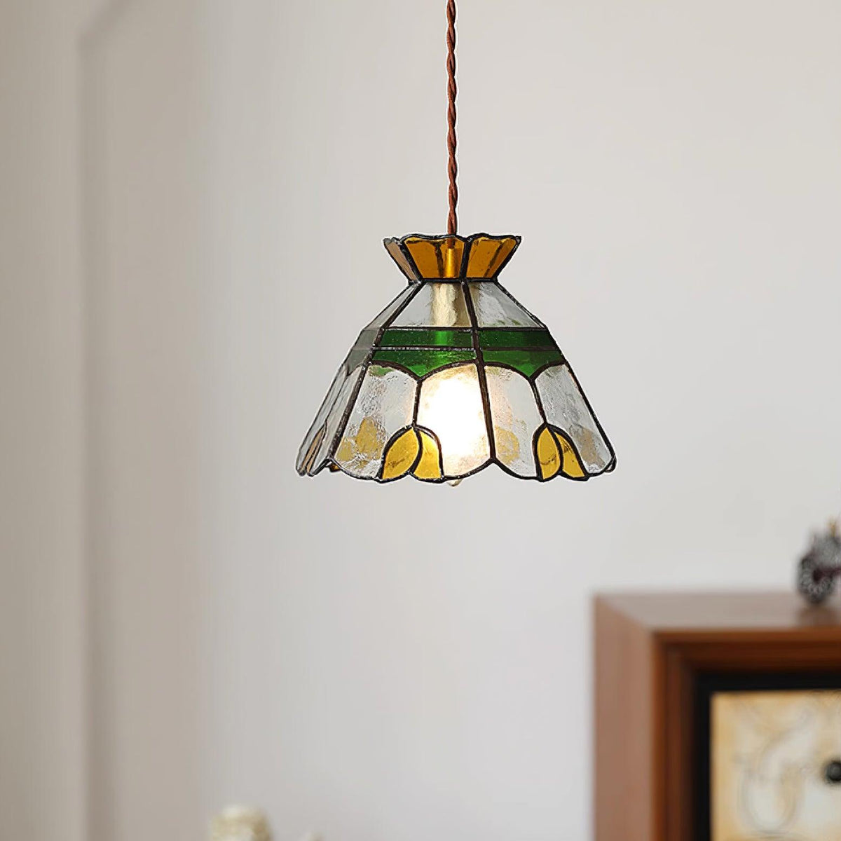 Coriva Pendelleuchte aus Rauchglas im Mid-Century-Stil