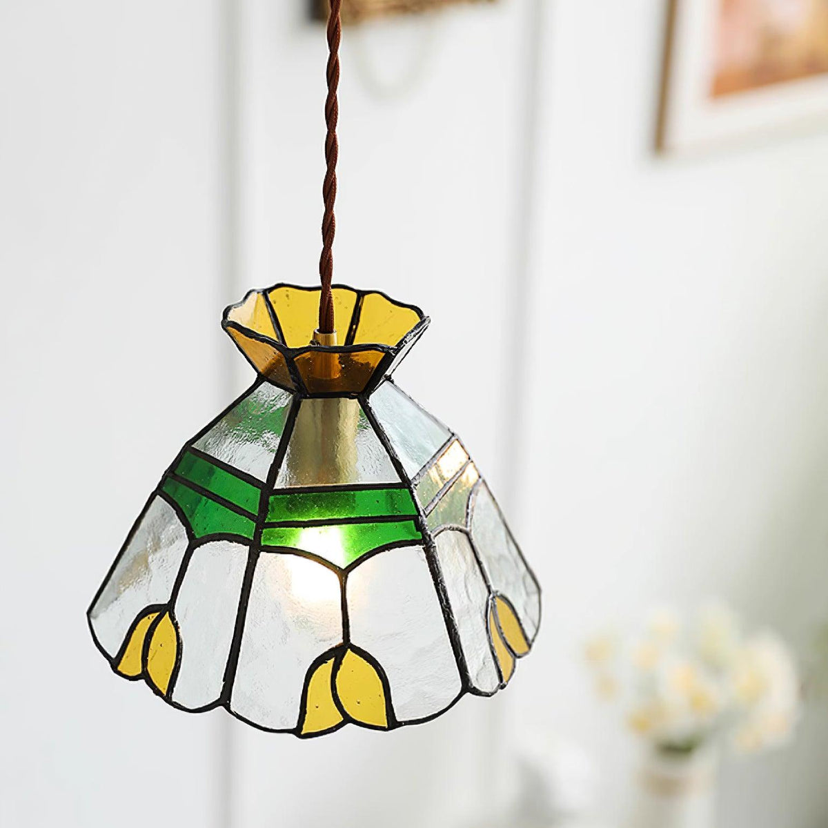 Coriva Pendelleuchte aus Rauchglas im Mid-Century-Stil