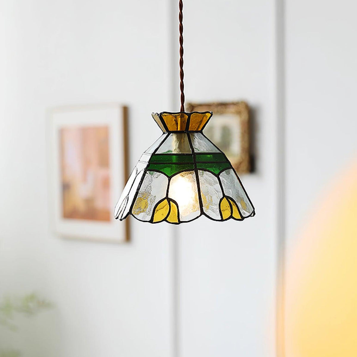 Coriva Pendelleuchte aus Rauchglas im Mid-Century-Stil