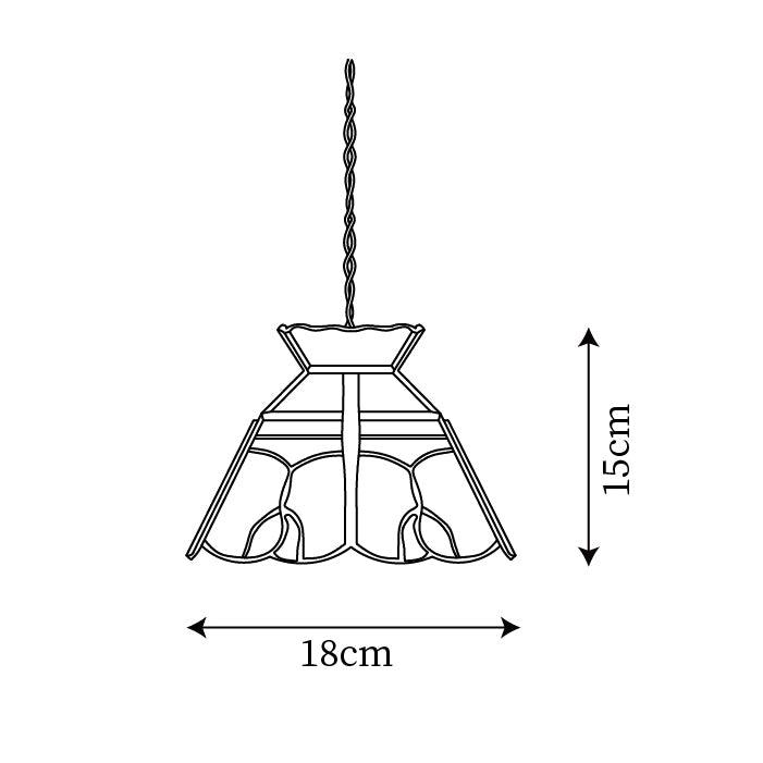 Coriva Pendelleuchte aus Rauchglas im Mid-Century-Stil
