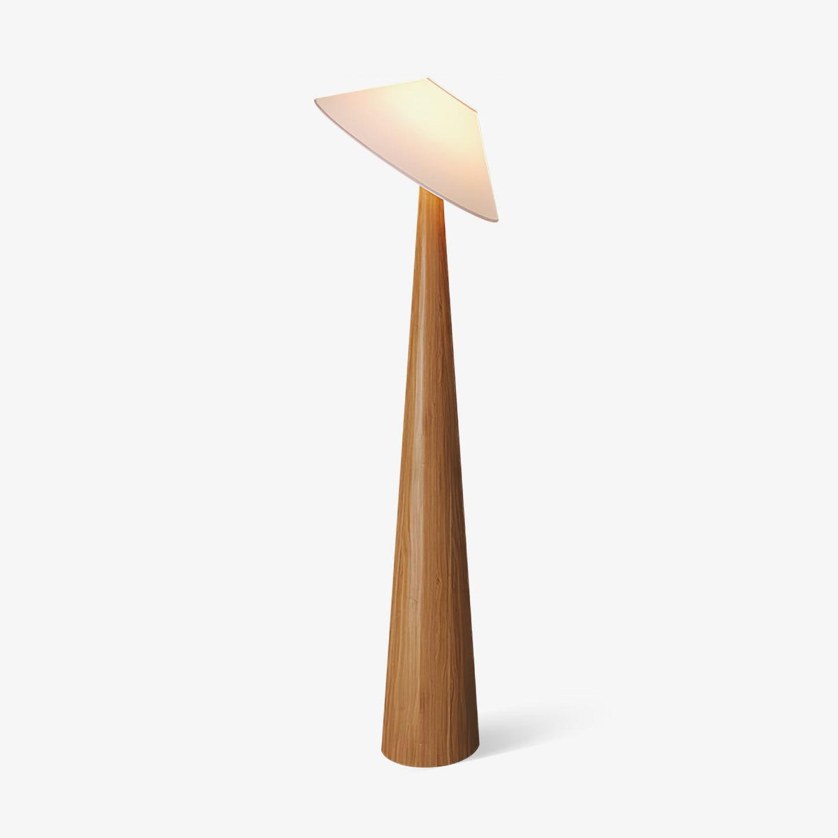Apex Stehleuchte aus Holz mit verjüngtem Design