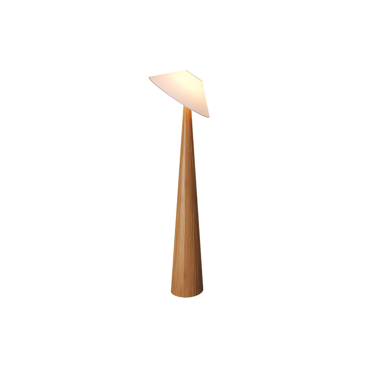 Apex Stehleuchte aus Holz mit verjüngtem Design