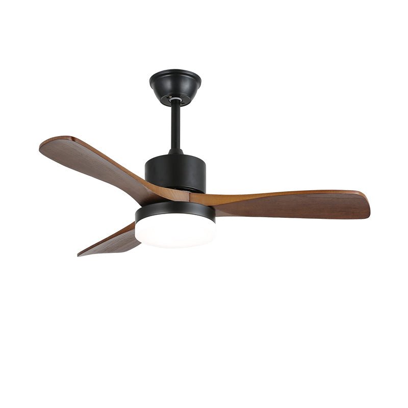 Darian minimalistisch Deckenventilator mit Beleuchtung Holzblätter
