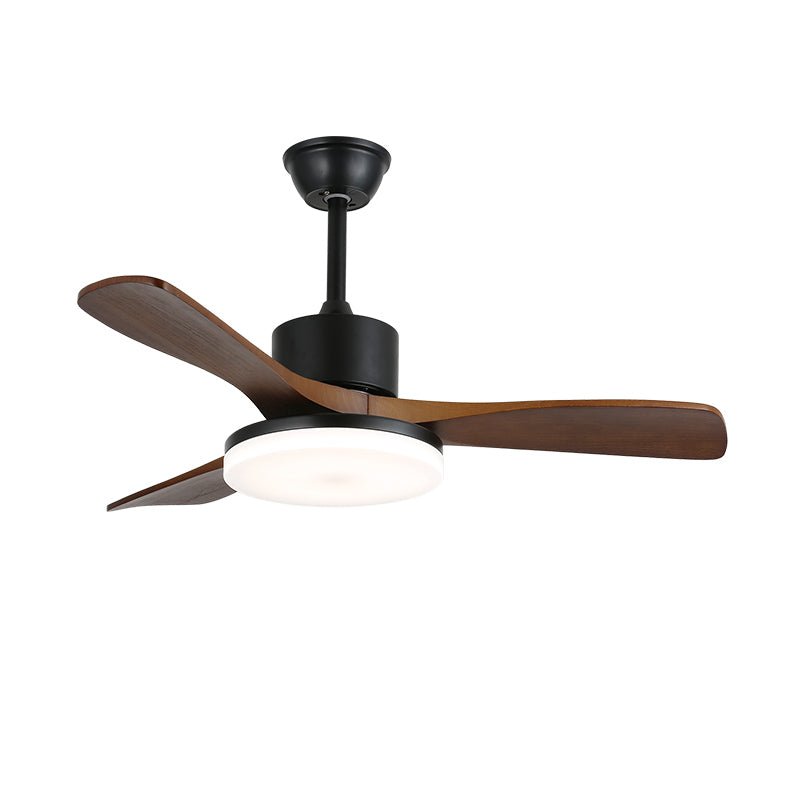 Darian minimalistisch Deckenventilator mit Beleuchtung Holzblätter