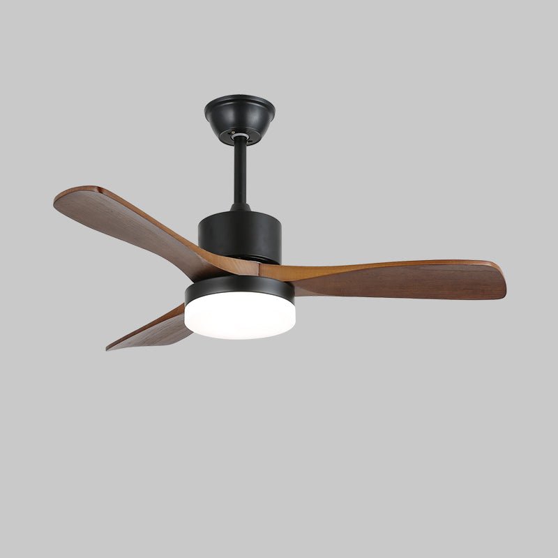 Darian minimalistisch Deckenventilator mit Beleuchtung Holzblätter