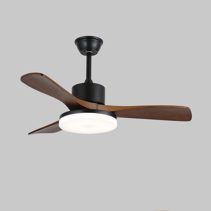 Darian minimalistisch Deckenventilator mit Beleuchtung Holzblätter