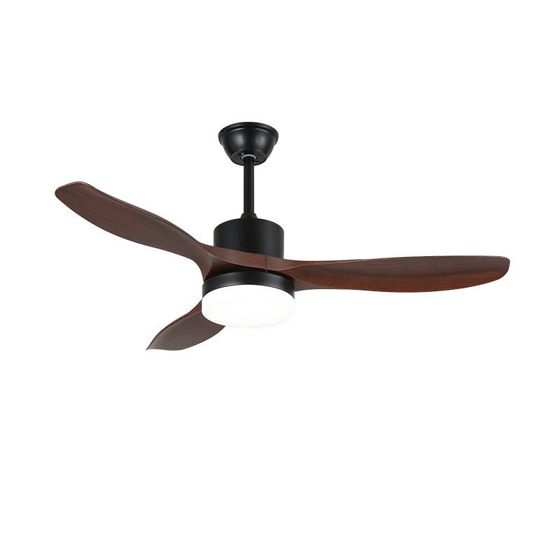 Darian minimalistisch Deckenventilator mit Beleuchtung Holzblätter