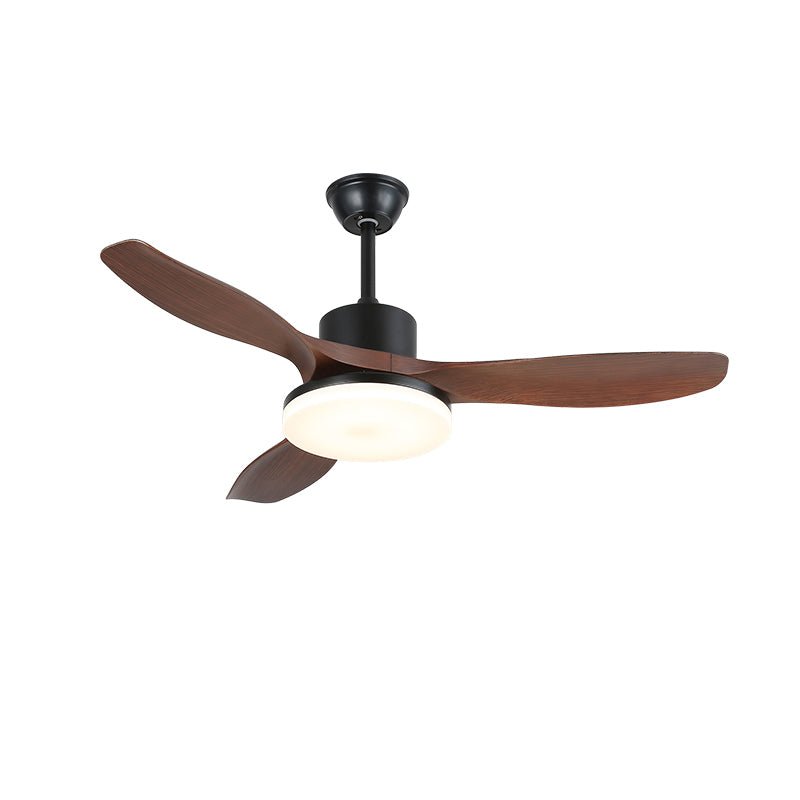 Darian minimalistisch Deckenventilator mit Beleuchtung Holzblätter