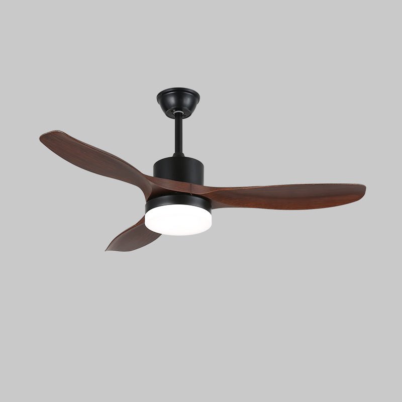 Darian minimalistisch Deckenventilator mit Beleuchtung Holzblätter
