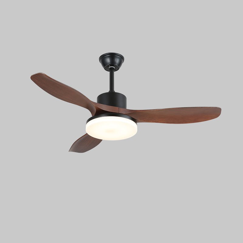 Darian minimalistisch Deckenventilator mit Beleuchtung Holzblätter