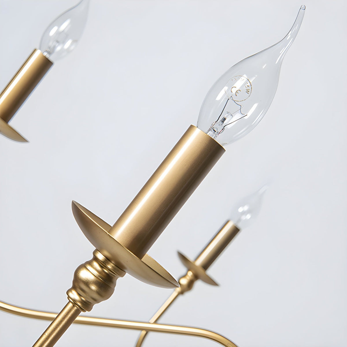 Orielissa Kronleuchter Gold Candle geschwungene Arme