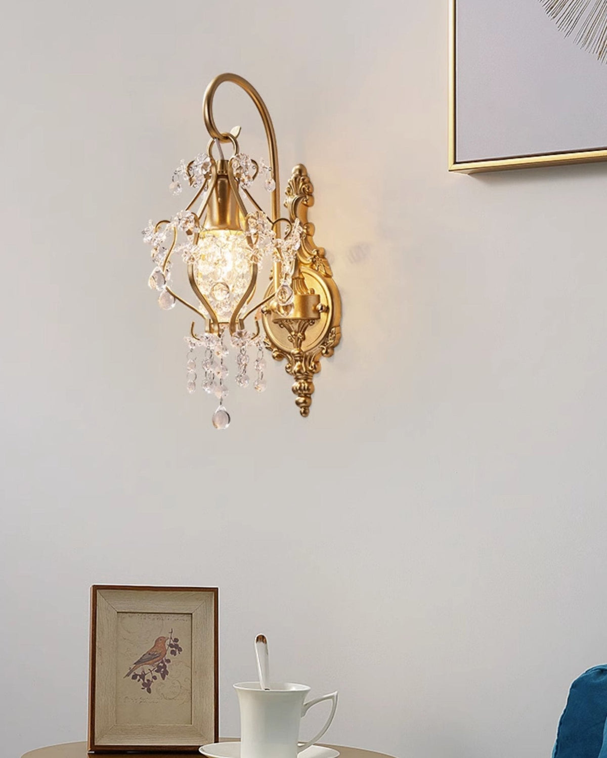 Elyenelia luxuriöse postmoderne Wandleuchte aus Kristall
