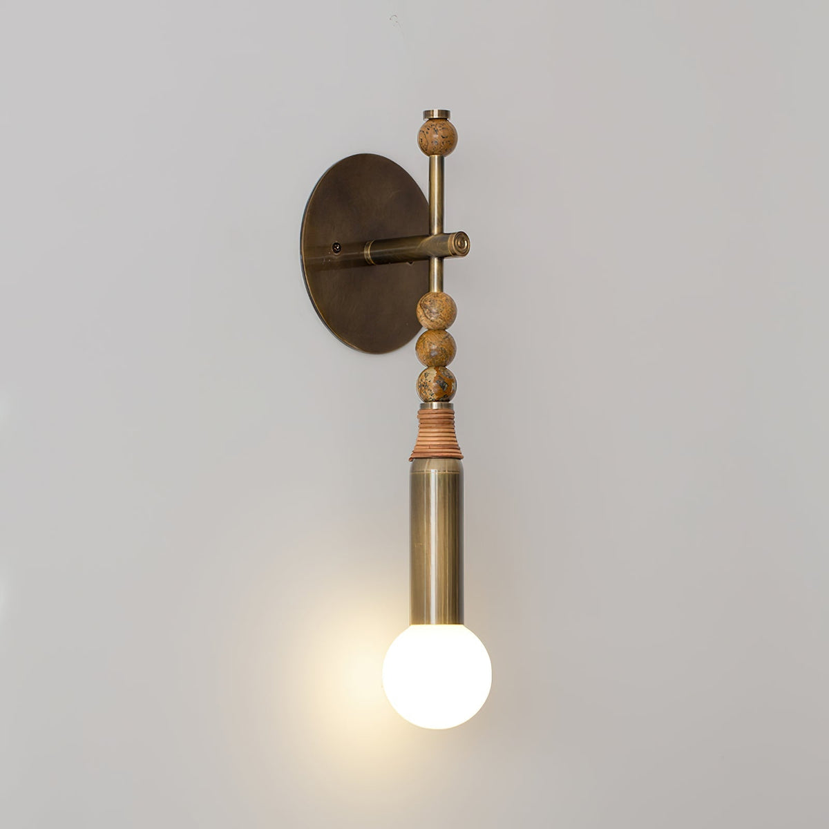 Evilor Premium Elegance Wandleuchte mit Stecker aus Marmor
