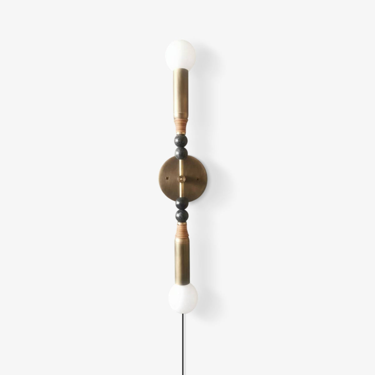 Evilor Premium Elegance Wandleuchte mit Stecker aus Marmor