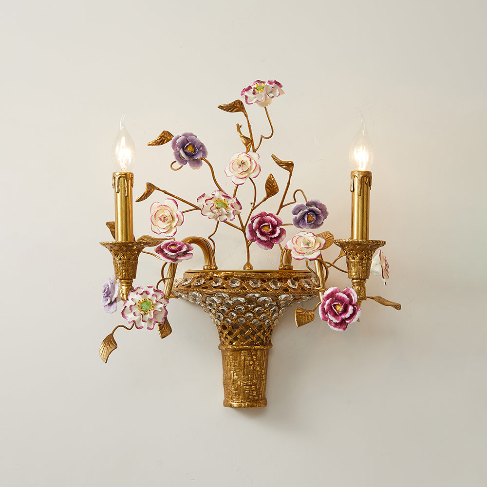 Violette Wandleuchte