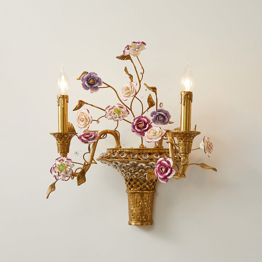 Violette Wandleuchte