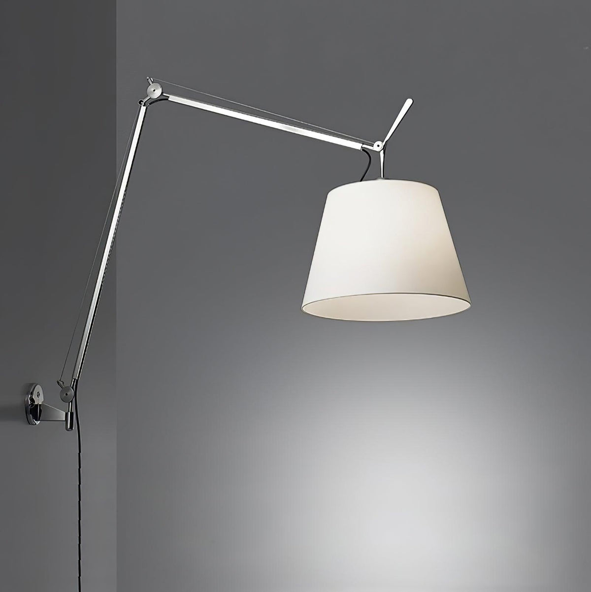 Elvinir Rocker zeitgenössisches Design Stoff-Wandleuchte