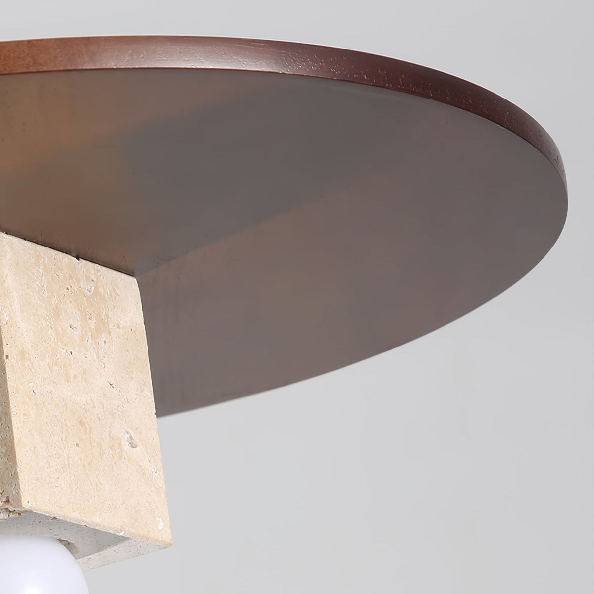 Sarix Geometrische Pendelleuchte aus Travertin