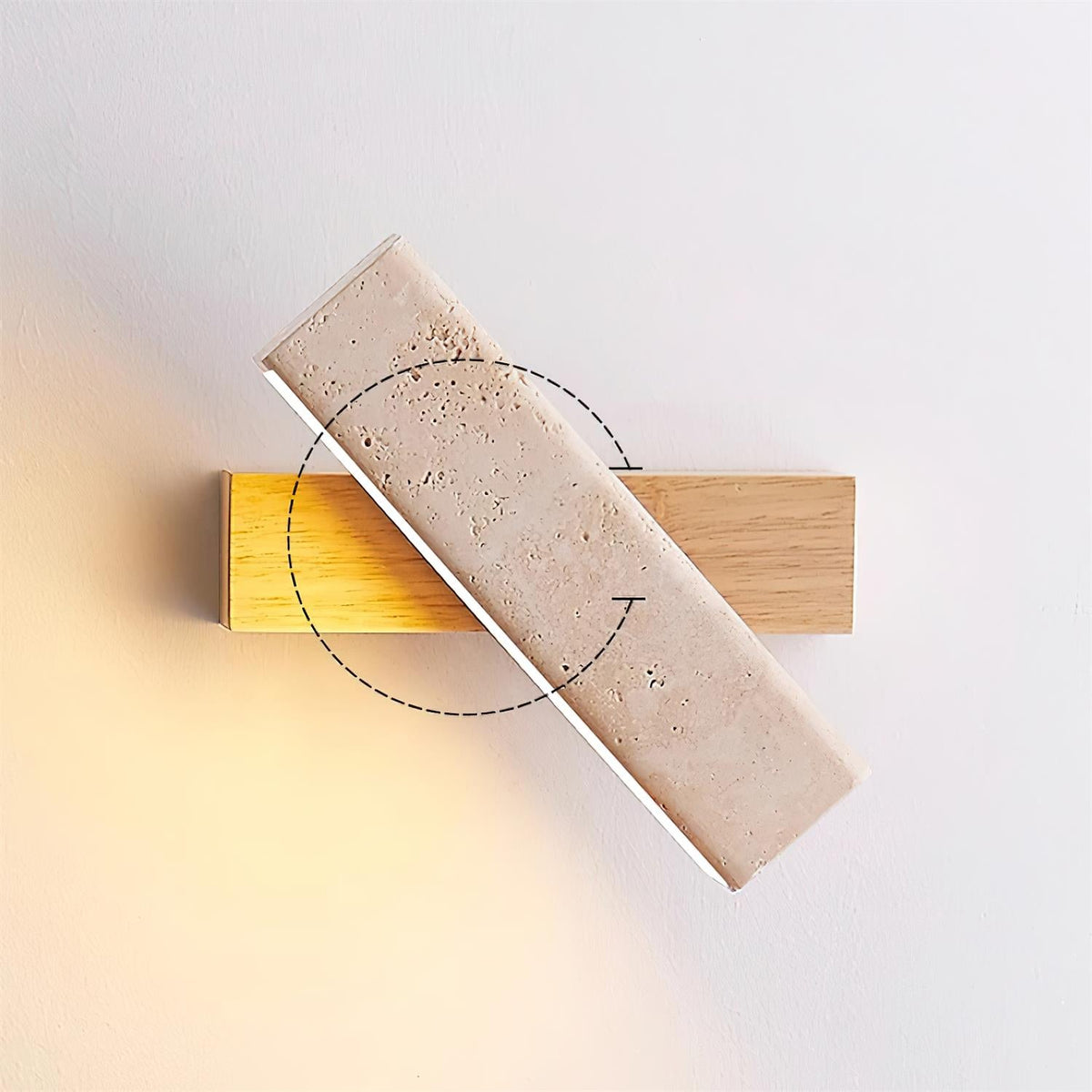 Novra Travertine Wandleuchte