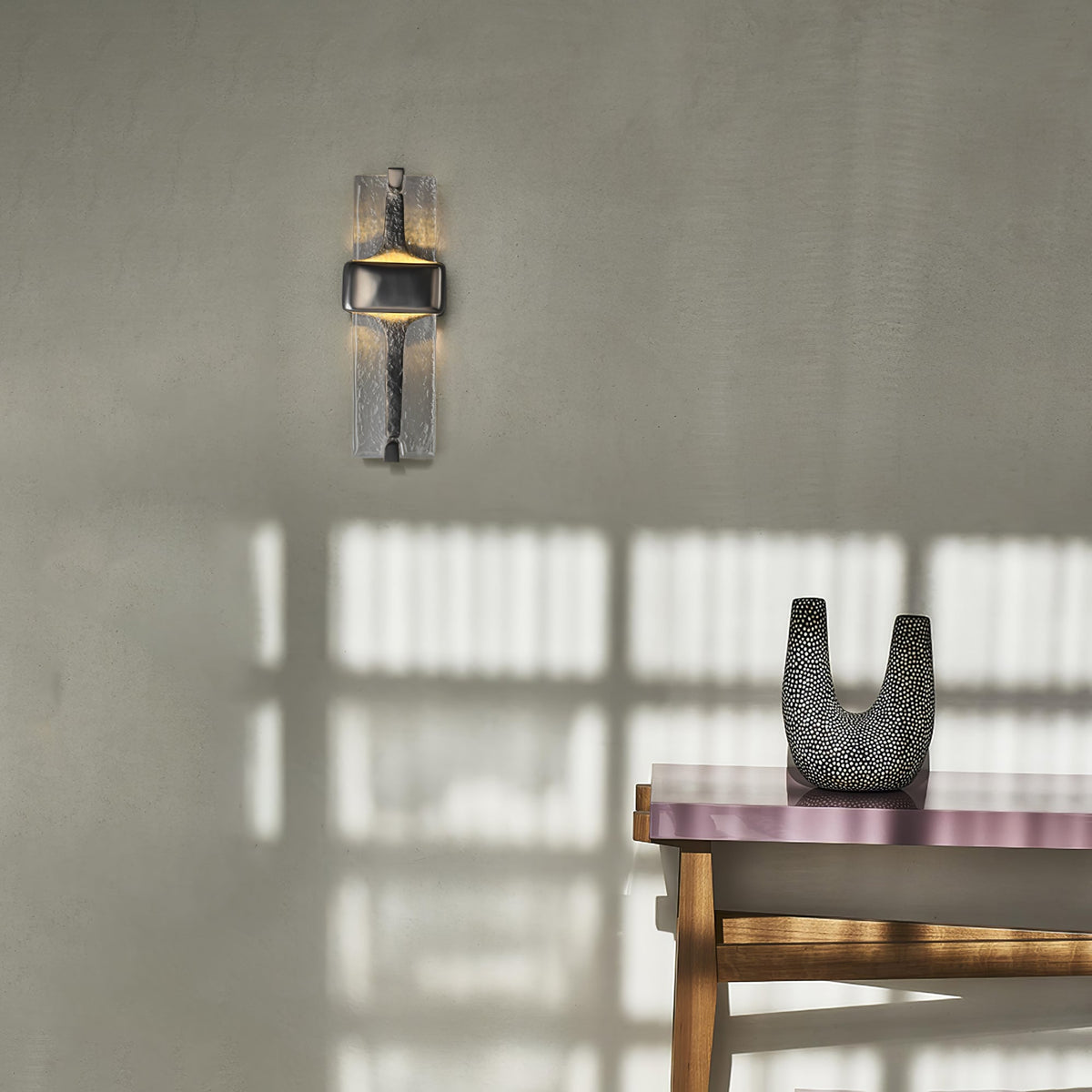 Ilmara Premium Nordische Kunstglas-Wandleuchte