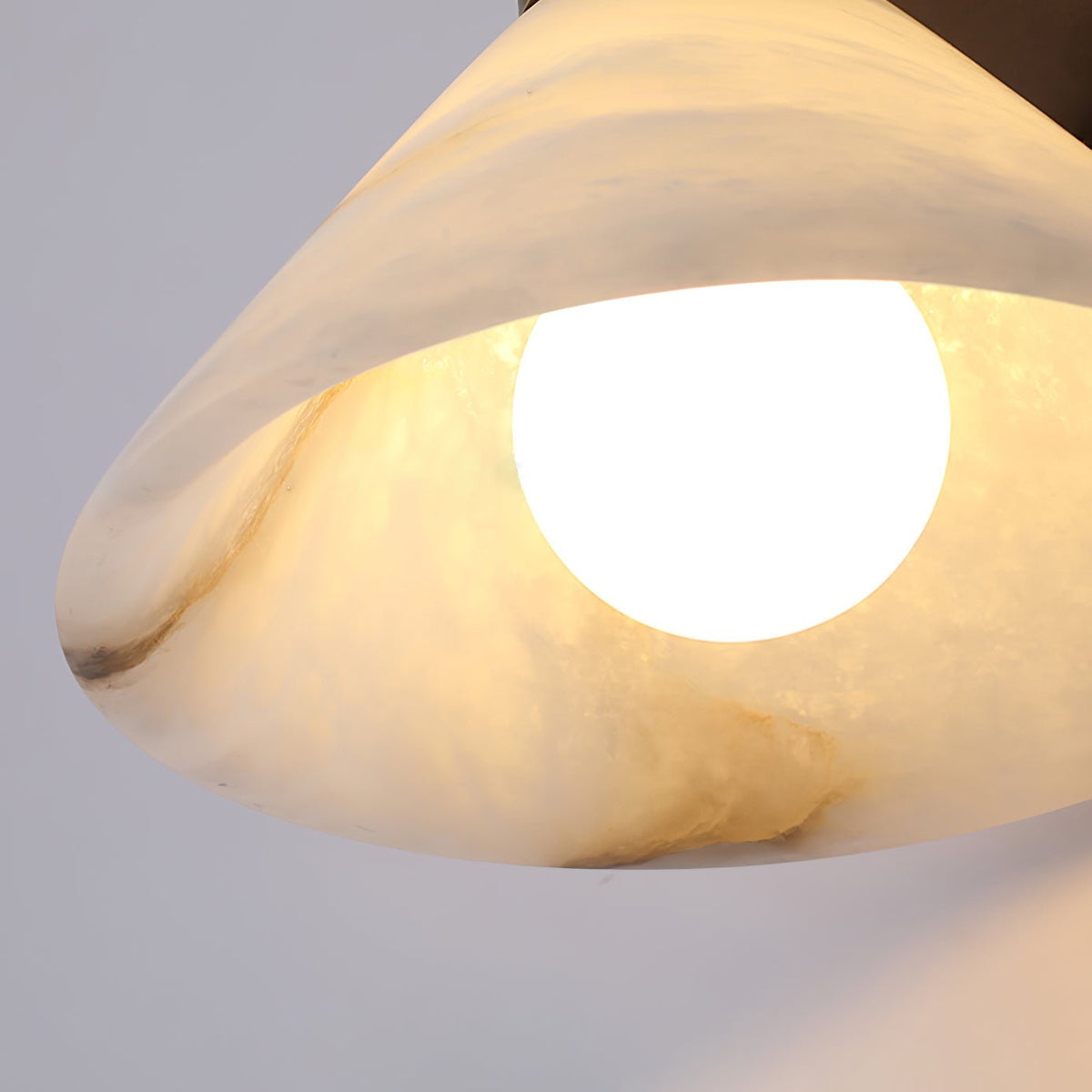 Rino Cone Alabaster Wandleuchte