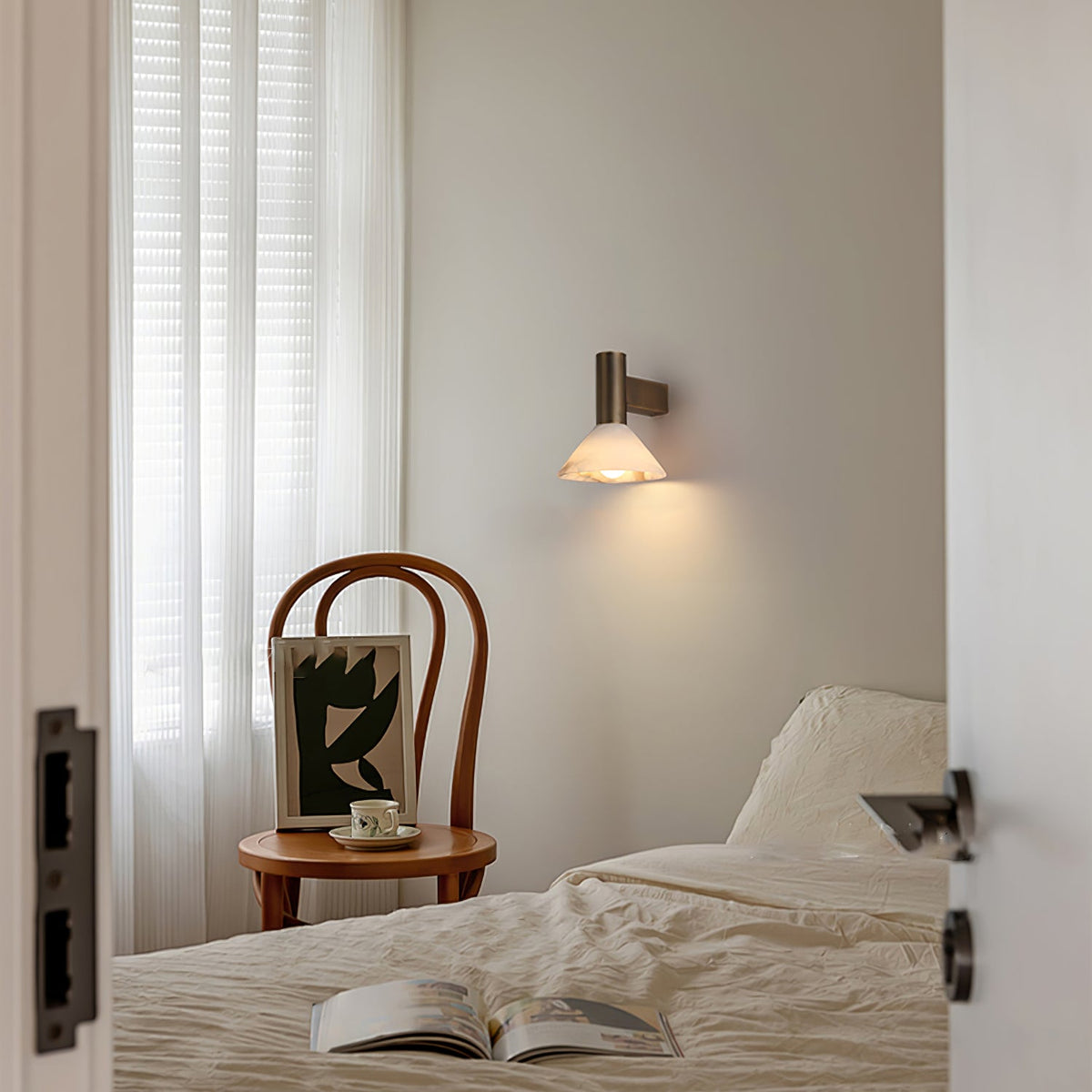 Rino Cone Alabaster Wandleuchte