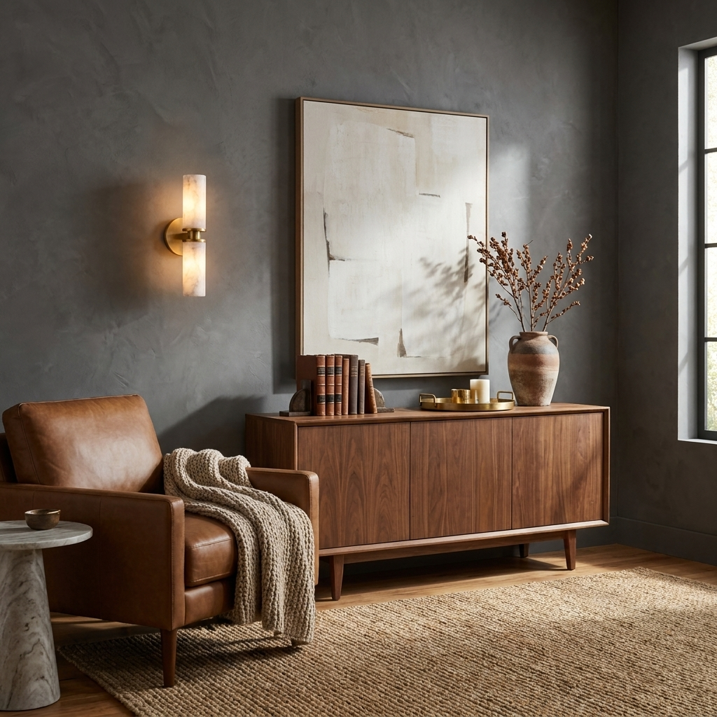 Everstone Alabaster-Wandleuchte