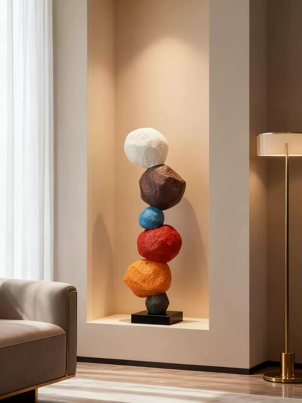 Totem Balance Art-Skulptur